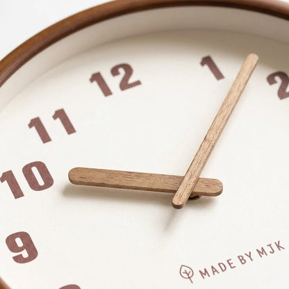 Horloge Murale Vintage Japonaise en Bois, Silencieuse et Rétro – Kaédo
