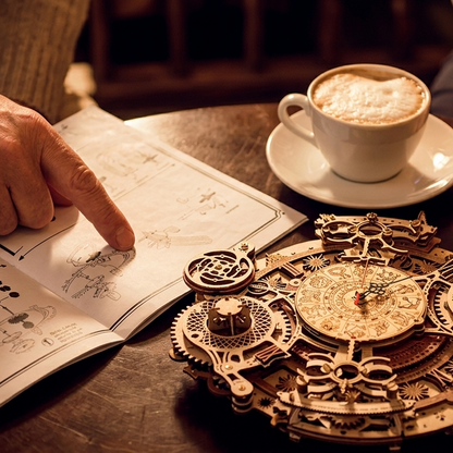 Horloge Originale DIY en Bois Steampunk à Assembler – Zodiaque