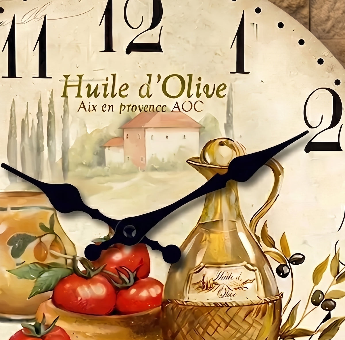 Horloge Murale en Bois Style Provençal, Silencieuse et Chaleureuse – Classiqua
