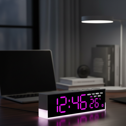 Réveil LED Chevet avec Mode Nuit – Auraled