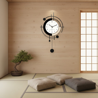 Pendule Murale Moderne Métal Design – Rezda
