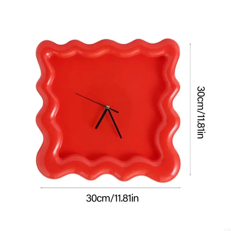 Horloge murale design carrée en ABS, décorative et silencieuse – Biscara