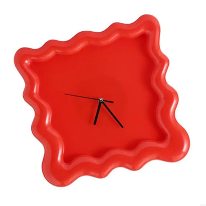 Horloge Murale Design Carrée en ABS, Décorative et Silencieuse – Biscara