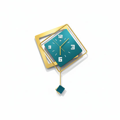 Pendule Murale Géométrique à Suspendre, Décorative et Élégante – Vadix