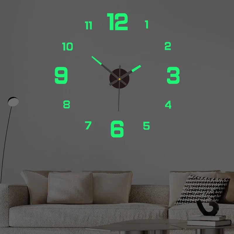 Horloge numérique murale décorative 3D silencieuse – Veltrix