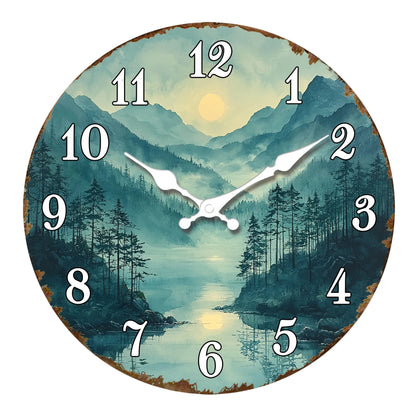 Horloge Murale Moderne Chiffres Créatifs en MDF, Silencieuse et Épurée – Numéa