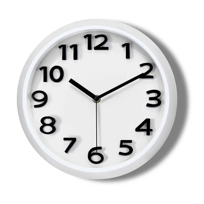 Horloge Murale Moderne Ronde en Acrylique, Silencieuse et Simple à Lire – Cubera