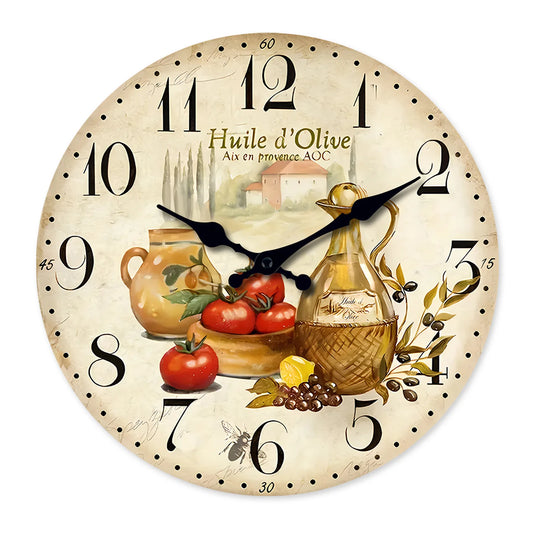 Horloge Murale Bois Style Provençal – Classiqua