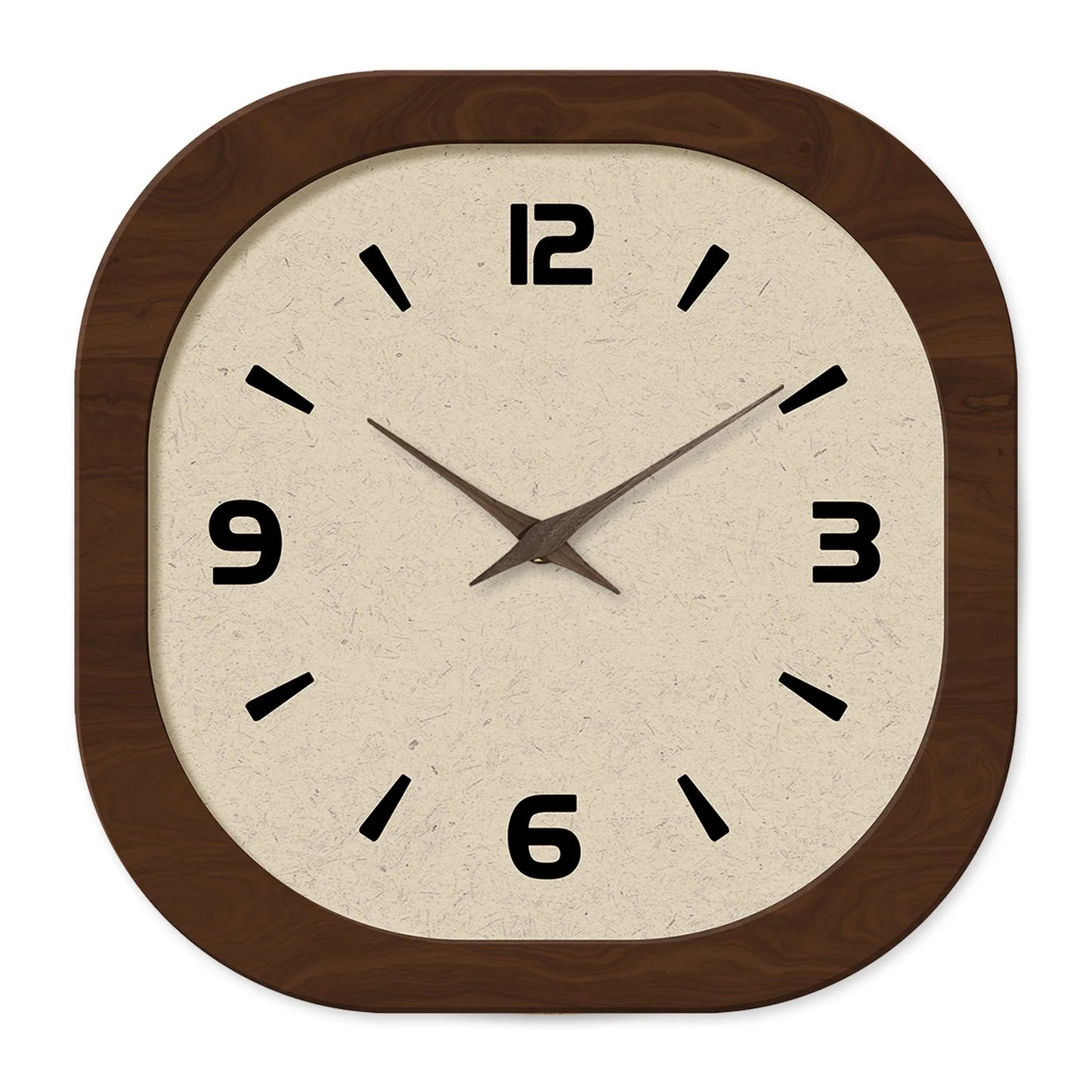 Horloge Murale Vintage Style Français en Bois et Bambou, Silencieuse et Chaleureuse – Coquéa
