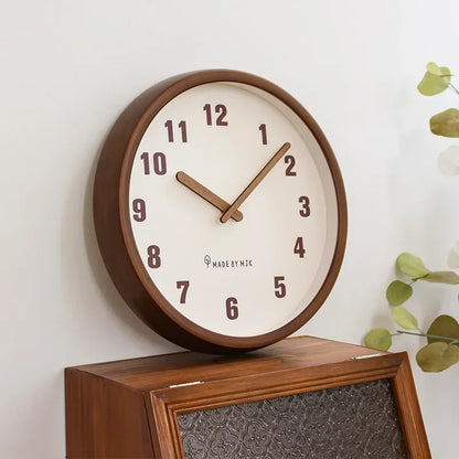 Horloge Murale Vintage Japonaise en Bois, Silencieuse et Rétro – Kaédo