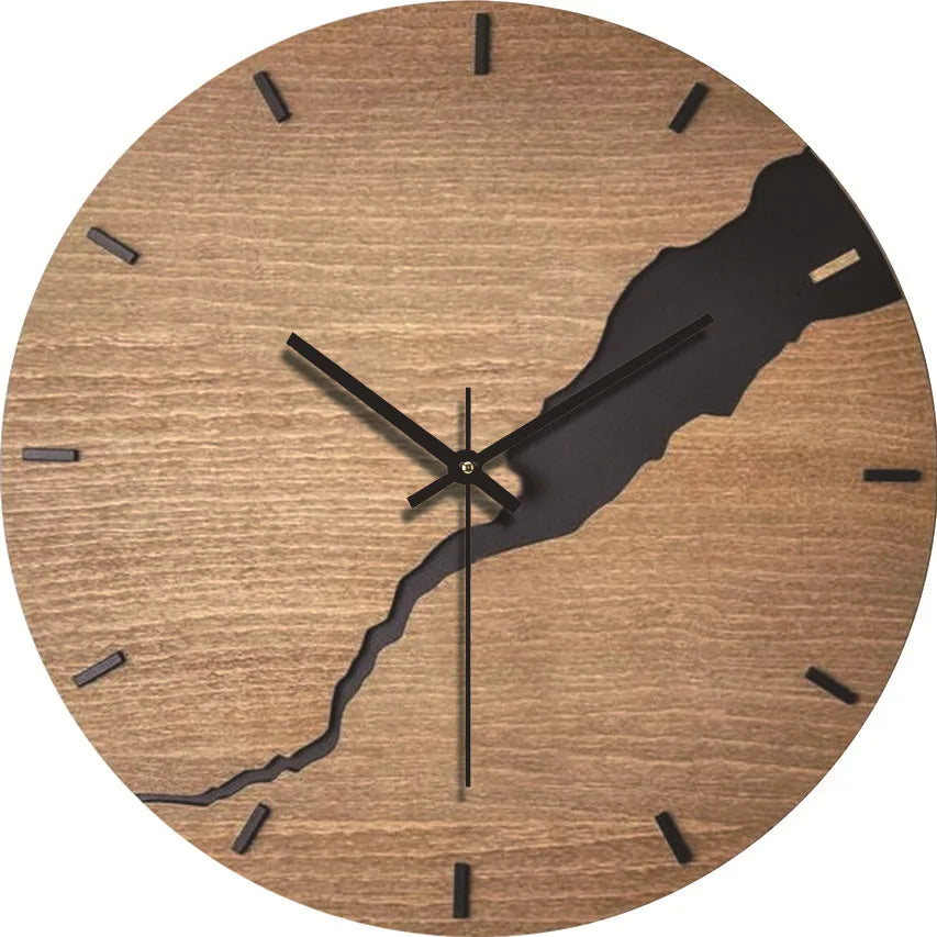 Horloge Murale en Verre et Cristal, Silencieuse et Décorative – Lignum