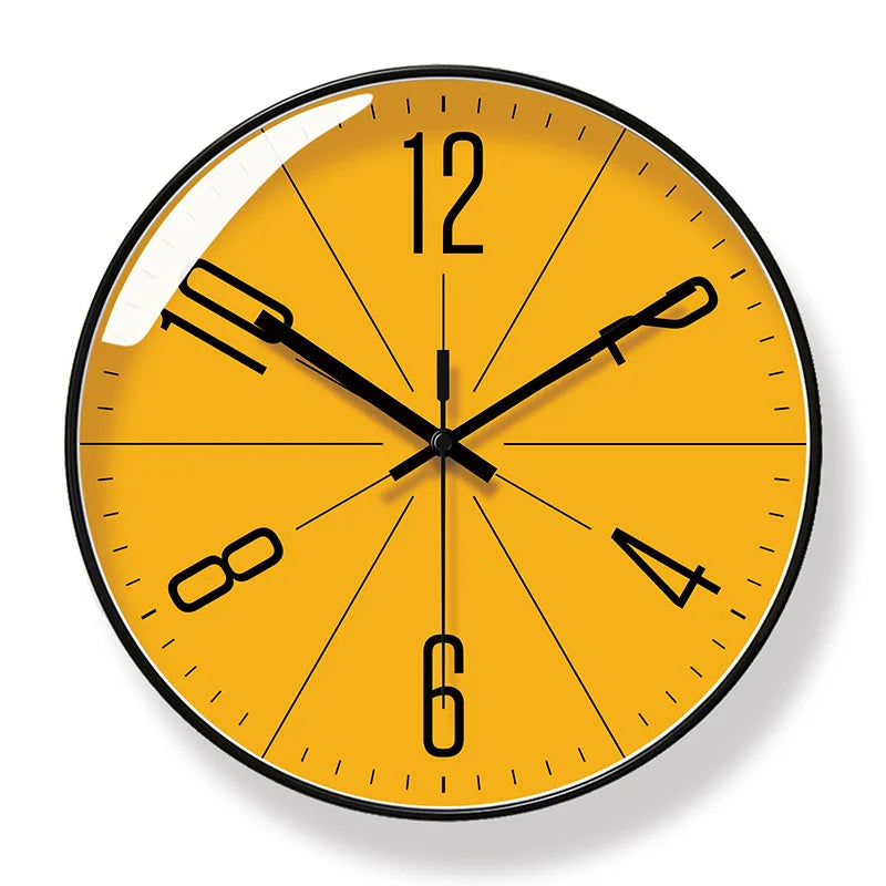 Horloge Murale Design Moderne en Verre et Cristal, Silencieuse et Raffinée – Solara