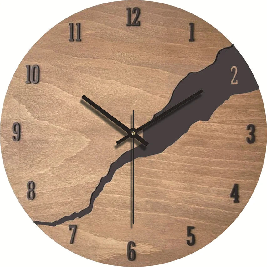 Horloge Murale en Verre et Cristal, Silencieuse et Décorative – Lignum