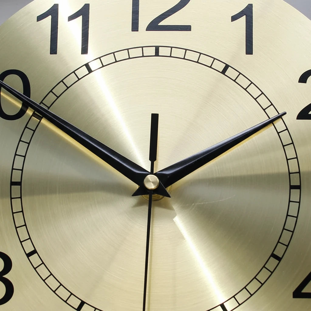 Horloge Murale Industrielle Motif Planétaire en Fer Forgé, Silencieuse et Sculpturale – Astréa