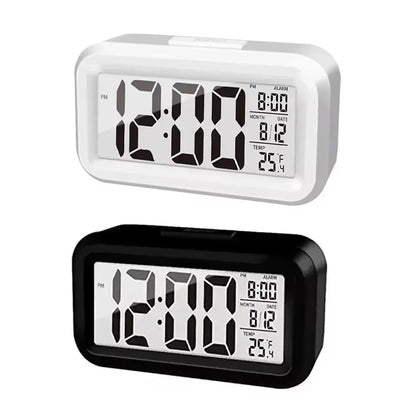 Réveil LED Grand Écran avec Snooze et Calendrier – Noctira