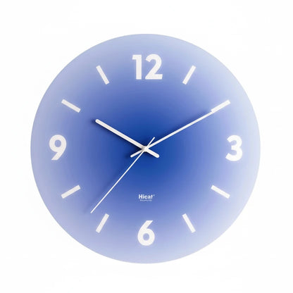 Horloge Murale Design en Verre avec Motif Abstrait, Analogique et Silencieuse – MOMO