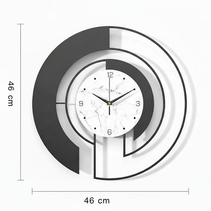 Horloge Murale Design Nordique en Métal Grand Format – Silencieuse, Luxe & Élégante pour Salon ou Hôtel – Luxious