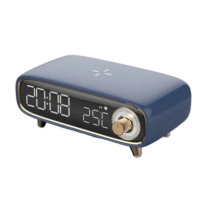 Réveil 6 en 1 avec Enceinte Bluetooth 5.0 et Chargeur Sans Fil 15W – Lumisono