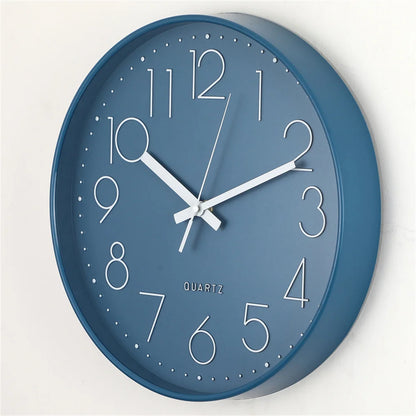 Horloge Murale Design Ronde, Silencieuse et Colorée – Prismo