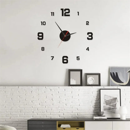 Horloge Murale Originale Design DIY 3D en Acrylique, Silencieuse – Veltrix