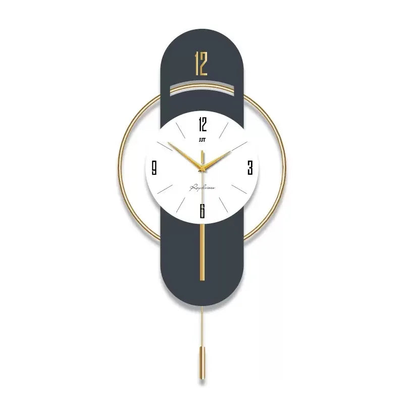 Horloge murale design moderne à suspendre, décorative et élégante en grand format – Elvaris