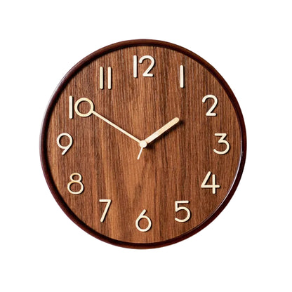 Horloge Murale en Bois Massif Silencieuse – Élégance Naturelle | Silva