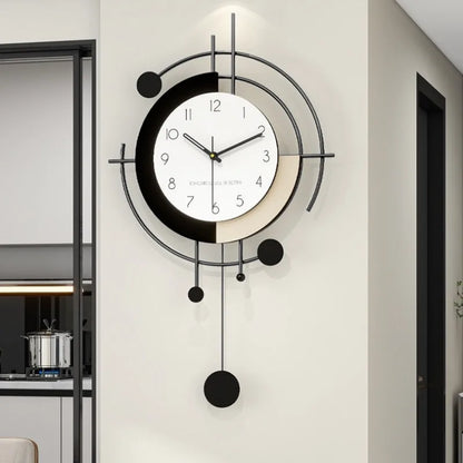 Pendule Murale Moderne Métal Design – Rezda