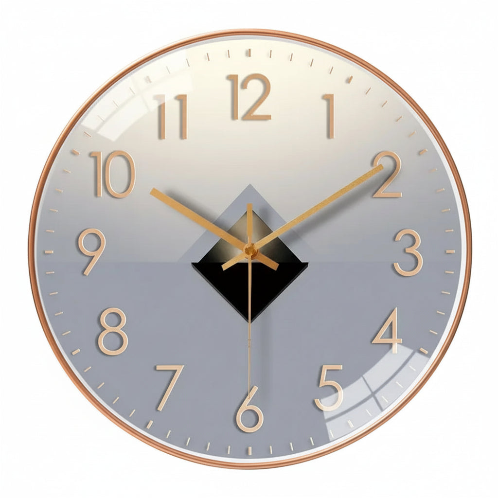 Horloge murale design silencieuse sans tic-tac, analogique et murale – Oviva