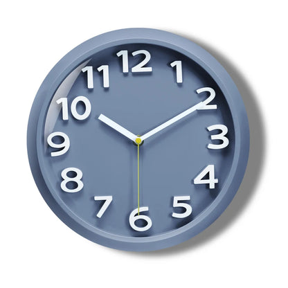 Horloge Murale Moderne Ronde en Acrylique, Silencieuse et Simple à Lire – Cubera