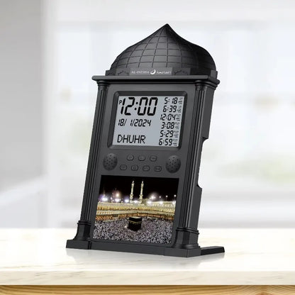 Réveil Azan Numérique Murale et de Bureau – Heures de Prière Mondiales, Adhan, Qibla – Musulman