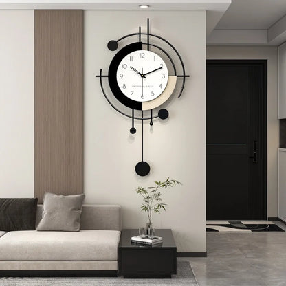 Pendule Murale Moderne Métal Design – Rezda