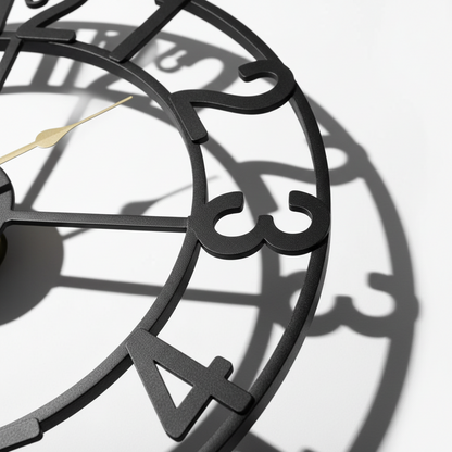 Horloge Murale Industrielle Ronde en Métal Vintage, Silencieuse et Décorative Grand Format – Ferrano