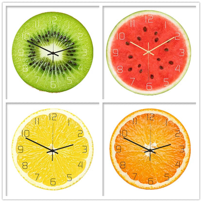 Horloge Originale Fruits Tropicaux en Acrylique, Silencieuse et Colorée – Fruvela