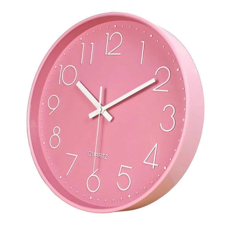 Horloge Murale Design Ronde, Silencieuse et Colorée – Prismo