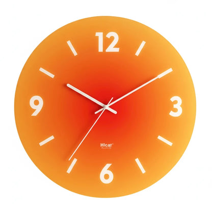 Horloge Murale Design en Verre avec Motif Abstrait, Analogique et Silencieuse – MOMO