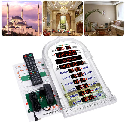 Réveil Azan Numérique avec Calendrier de Prières – Qibla Noor