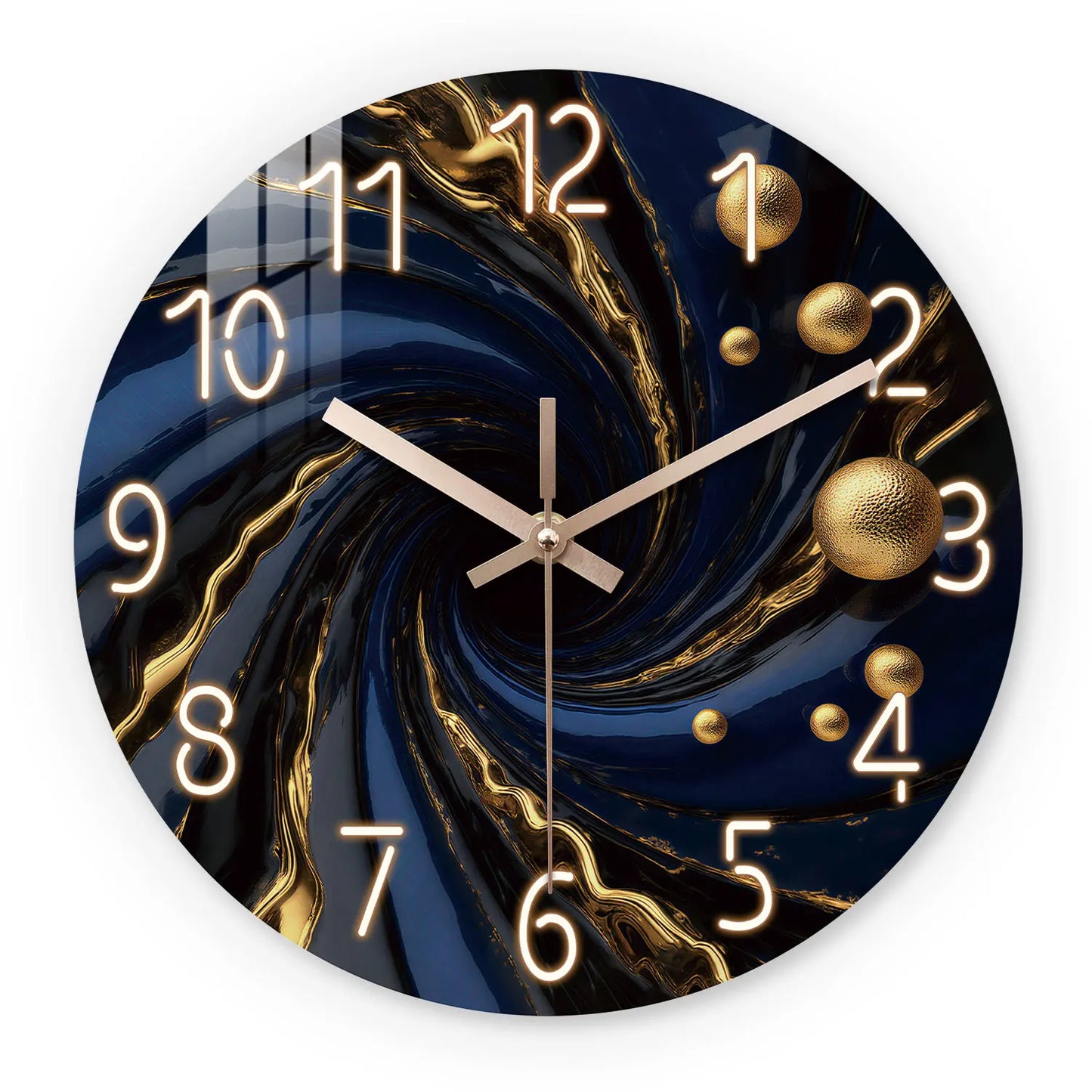Horloge Murale Design Motif Abstrait en Bois, Silencieuse et Artistique – Artesia