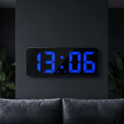 Réveil Miroir LED avec Commande Vocale et Snooze – Glowo