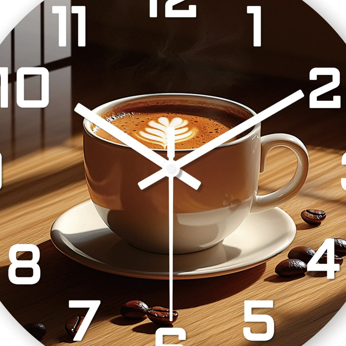 Horloge Murale Originale Tasse à Café Silencieuse – Baristéa