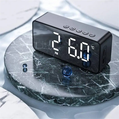 Réveil avec Enceinte Bluetooth Portable et Audio Véhicule – EchoRise Mini