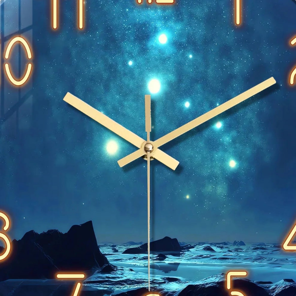Horloge Murale Originale en Verre, Silencieuse – Cristalyne