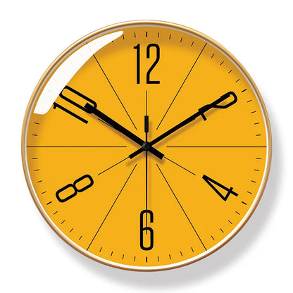 Horloge Murale Design Moderne en Verre et Cristal, Silencieuse et Raffinée – Solara