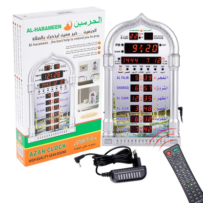 Réveil Azan Numérique avec Calendrier de Prières – Qibla Noor