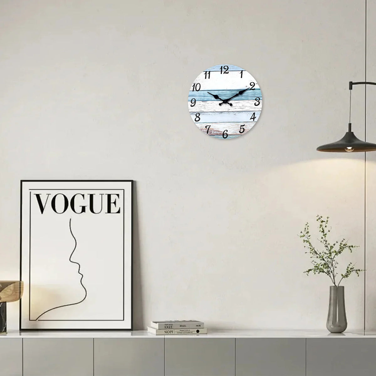 Horloge Murale Bois Vintage, Silencieuse – Vergéa