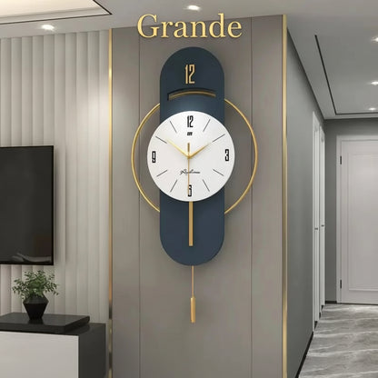 Pendule Murale Moderne à Suspendre, Décorative et Élégante en Grand Format – Elvaris