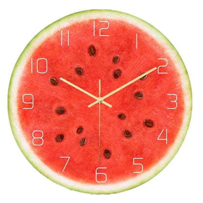Horloge Originale Fruits Tropicaux en Acrylique, Silencieuse et Colorée – Fruvela