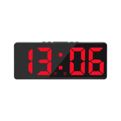 Réveil Miroir LED avec Commande Vocale et Snooze – Glowo
