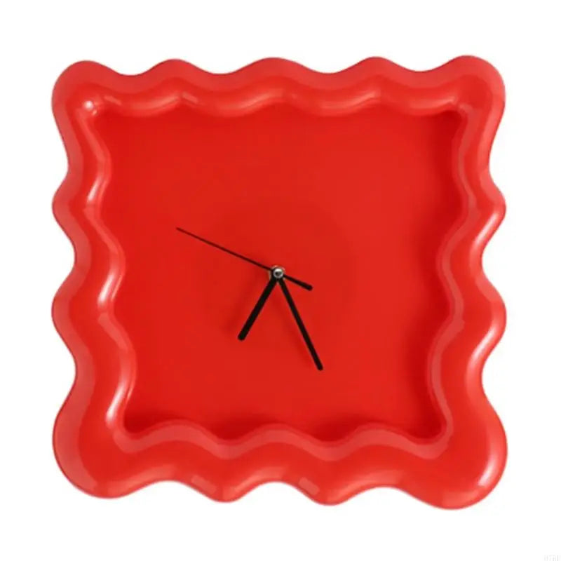 Horloge murale design carrée en ABS, décorative et silencieuse – Biscara