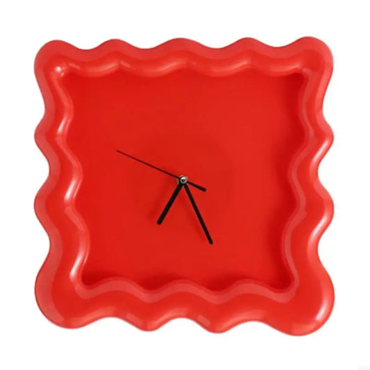 Horloge murale design carrée en ABS, décorative et silencieuse – Biscara