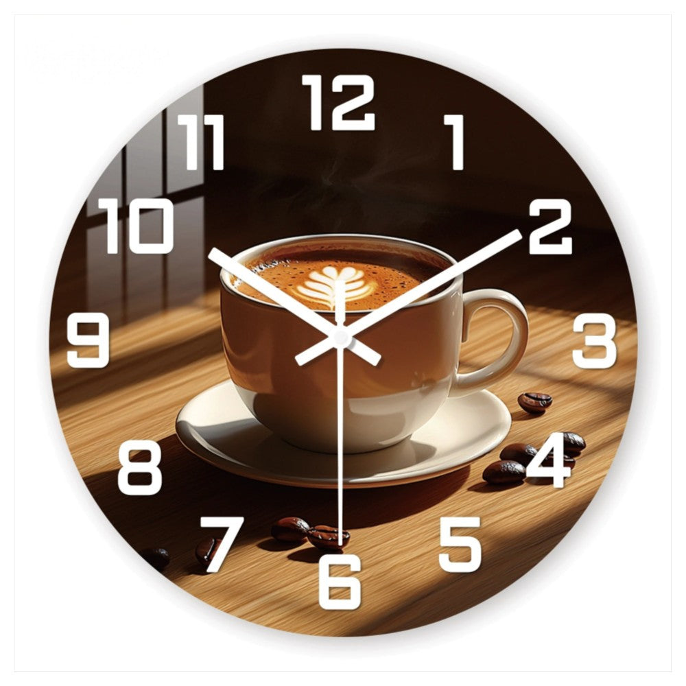 Horloge Murale Originale Tasse à Café Silencieuse – Baristéa